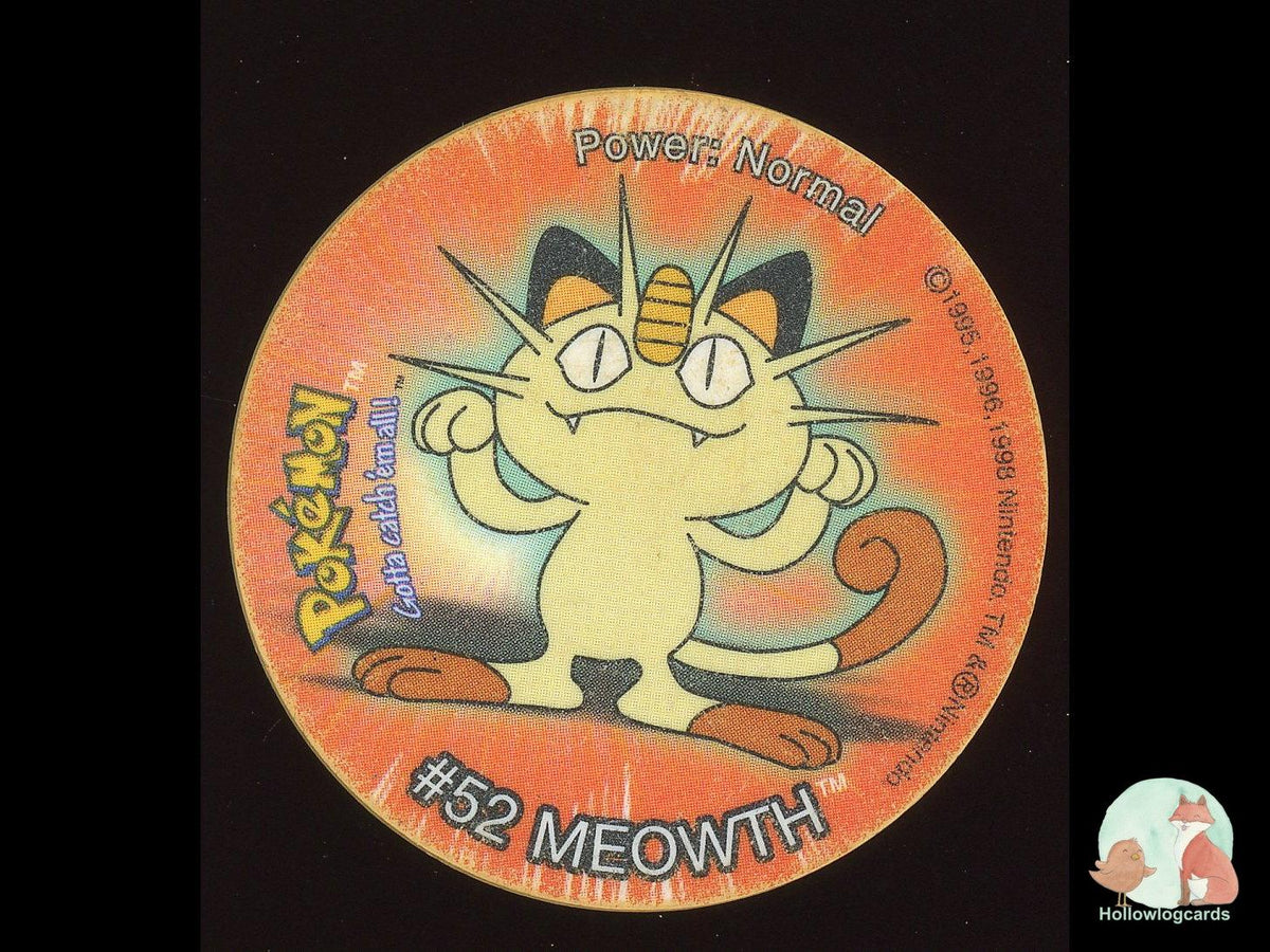 Meowth #52 2001 Pokémon Tazo - Heavily Played HP