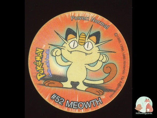Meowth #52 2001 Pokémon Tazo - Heavily Played HP