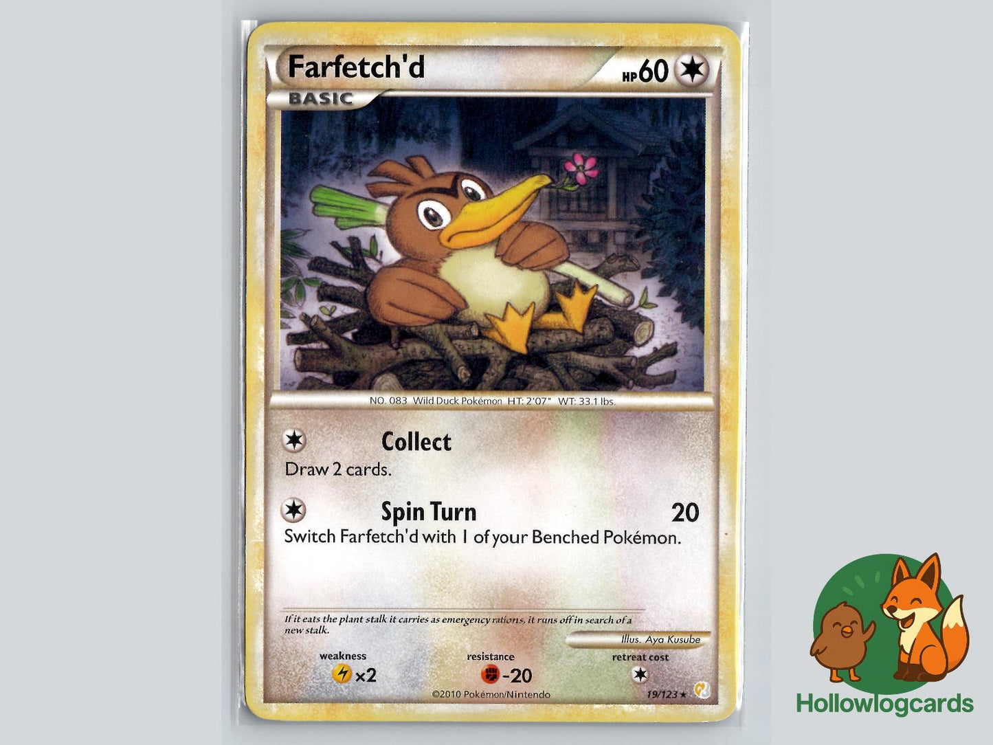 Farfetch'd (19/123) - HeartGold & SoulSilver Pokémon Card