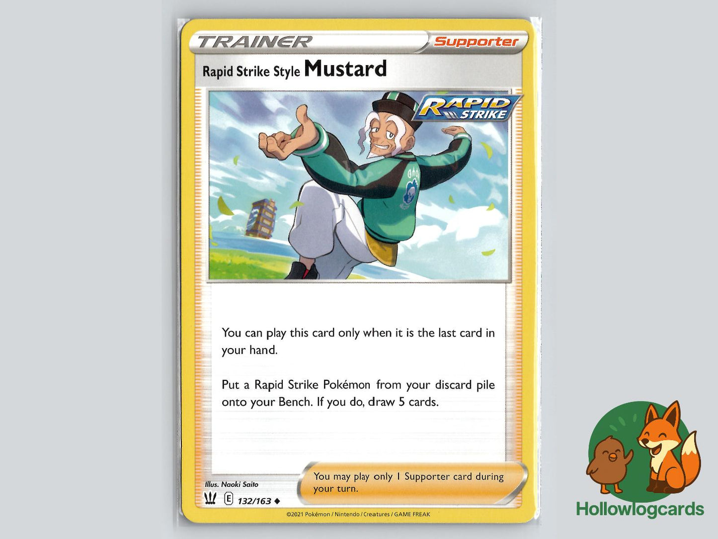 Rapid Strike Style Mustard (132/163) - Battle Styles Pokémon Card