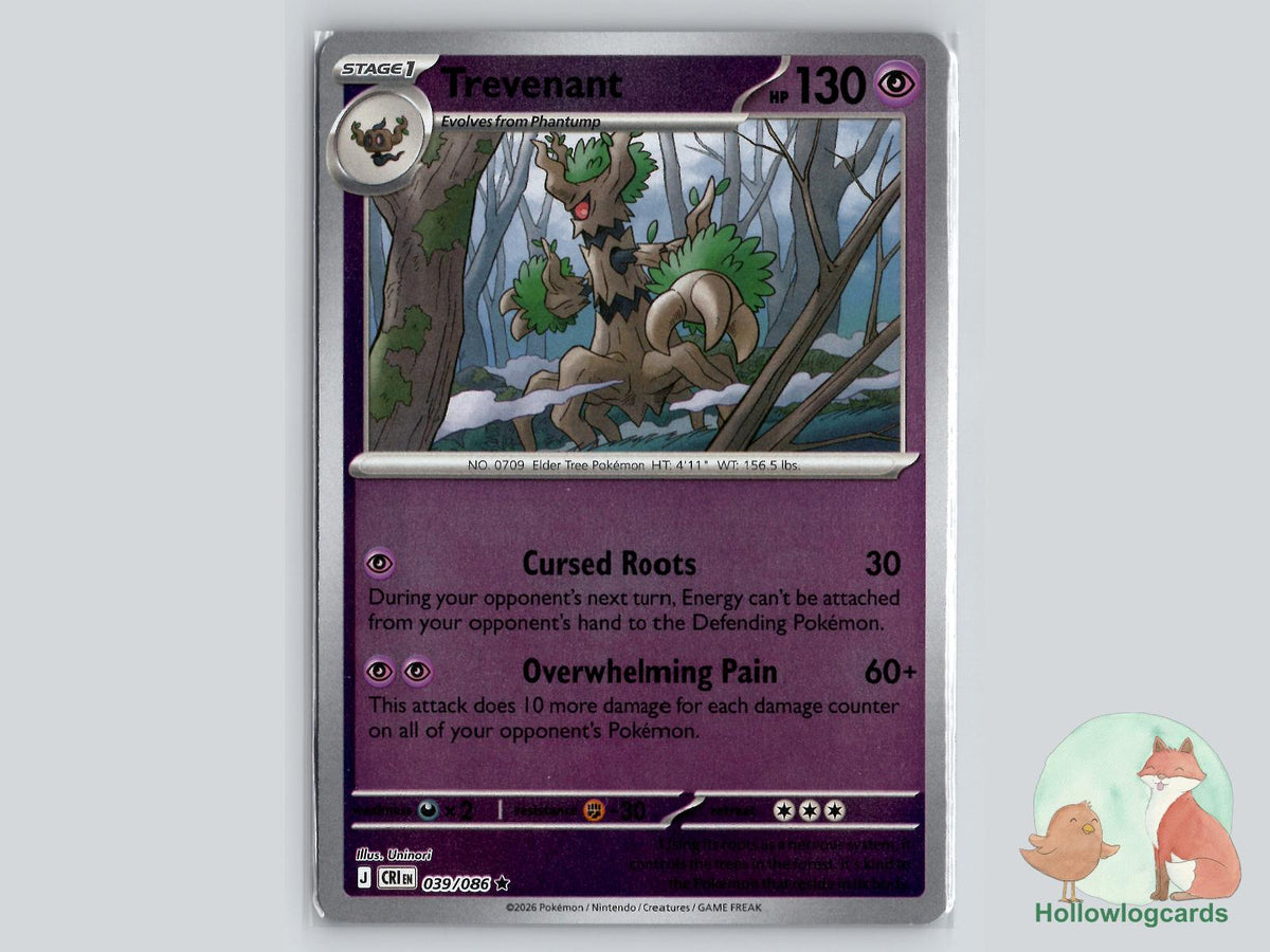 Trevenant (039/086) Pokémon Card