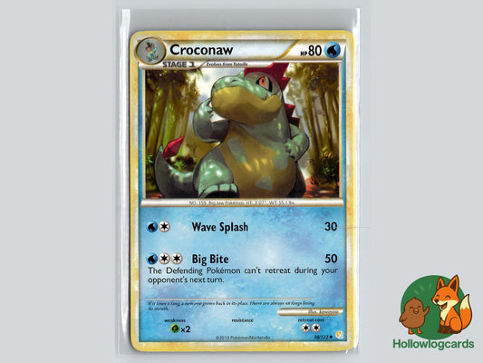 Croconaw (38/123) - HeartGold & SoulSilver Pokémon Card