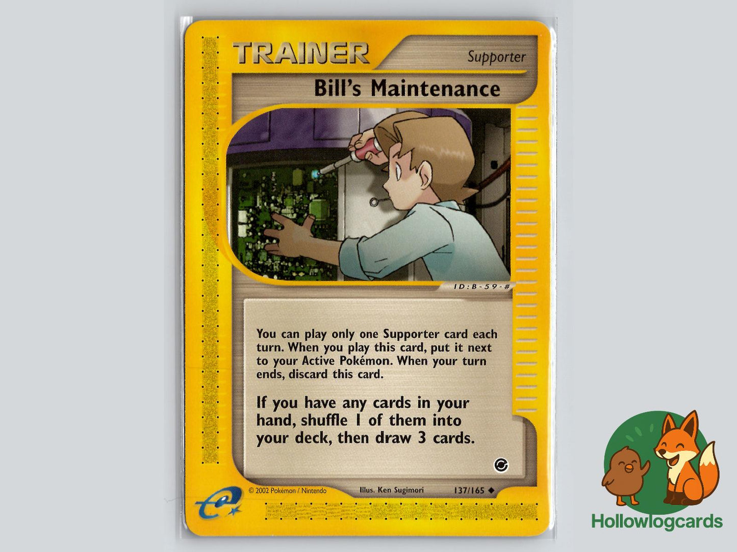 Bill's Maintenance (137/165) - Expedition Base Set Pokémon Card