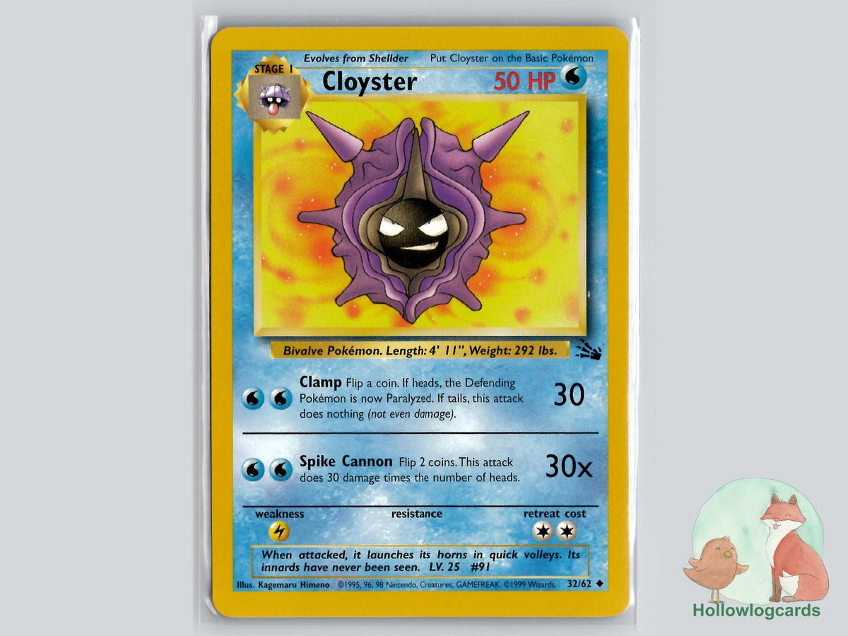 Cloyster (32/62) - Fossil Pokémon Card