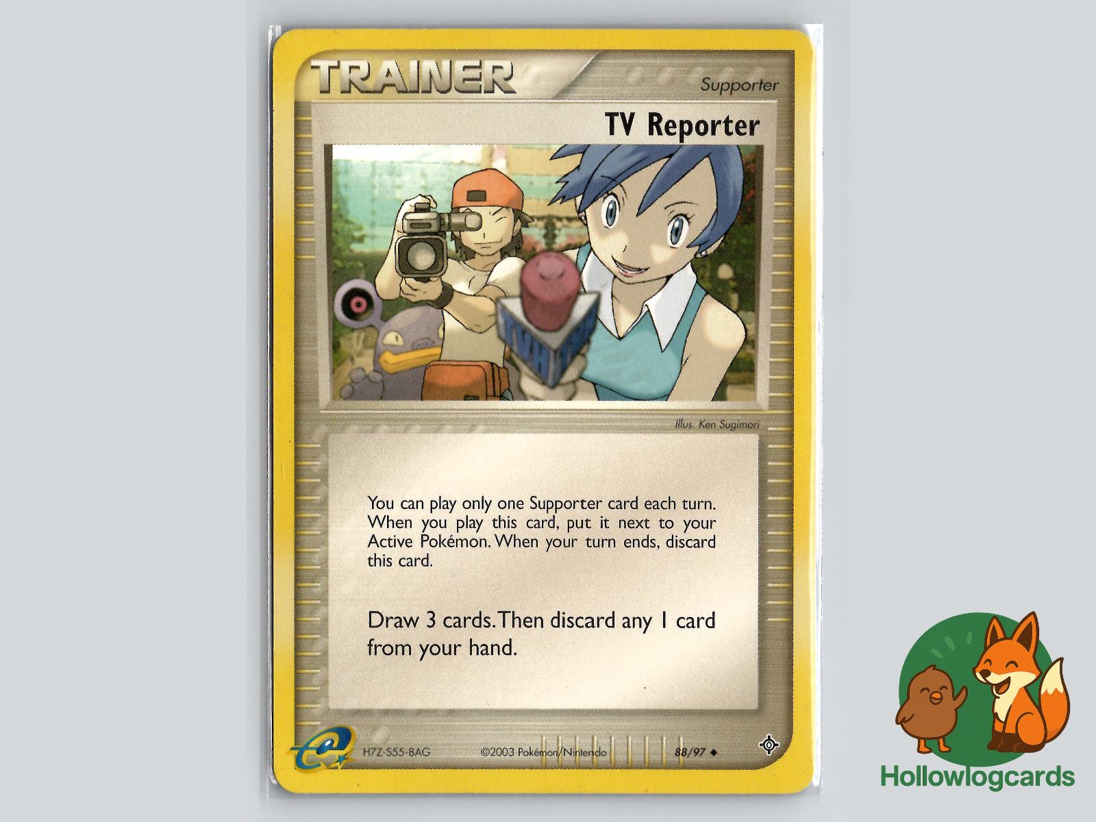 TV Reporter (88/97) - Dragon Pokémon Card