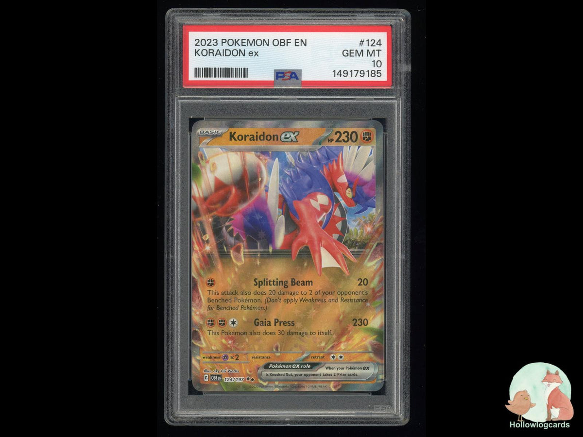 Graded Koraidon EX (124/197) Pokémon Card