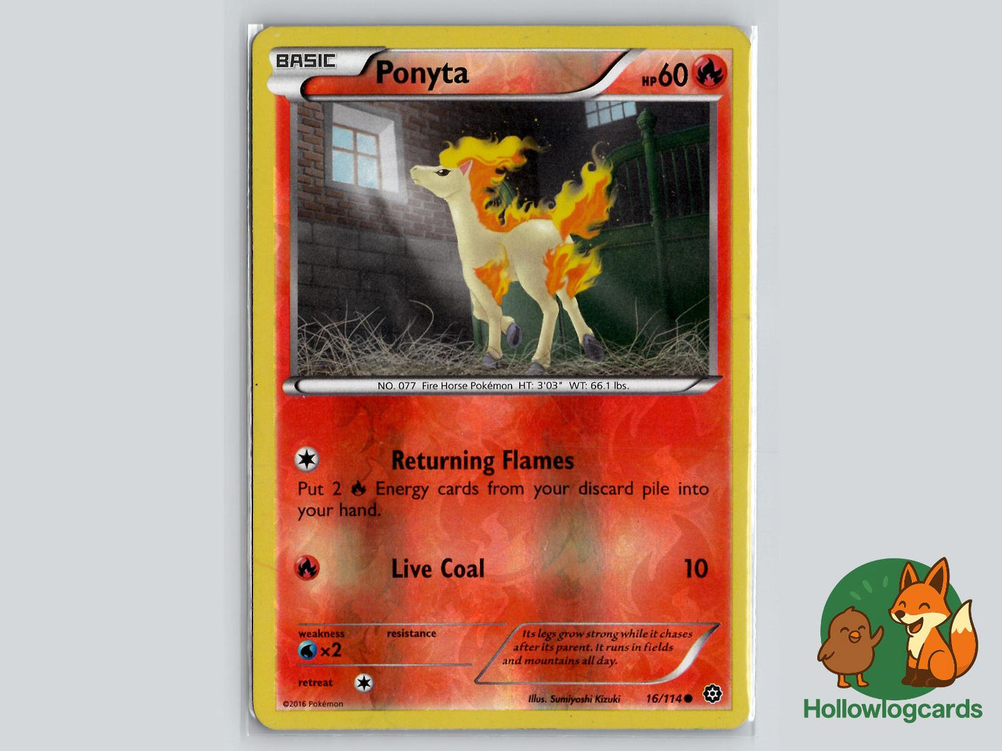 Ponyta (16/114) - Steam Siege Pokémon Card