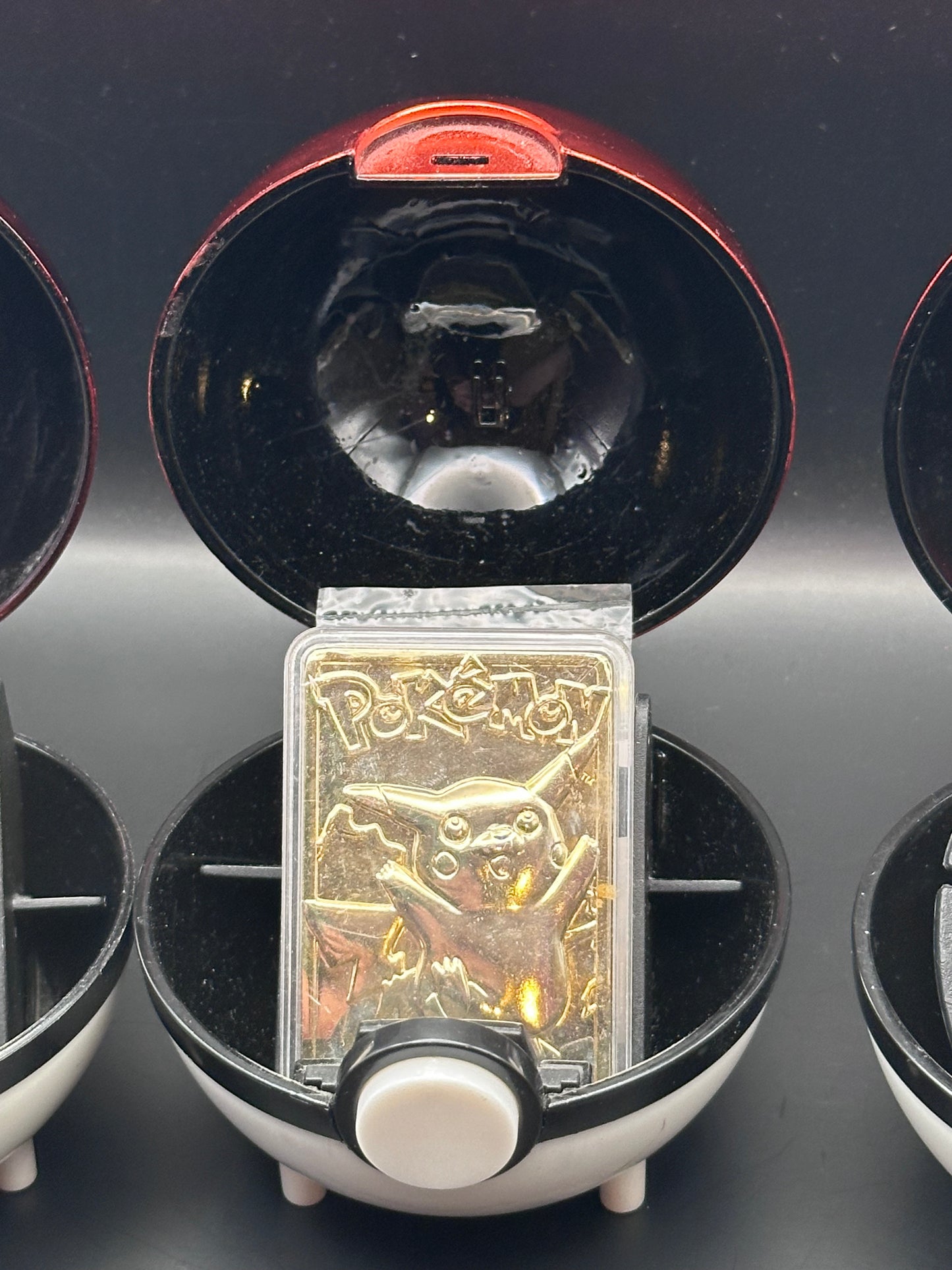 23k Gold-Plated cards with Pokeballs and certificates