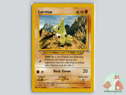 Larvitar (70/105) - Neo Destiny Pokémon Card