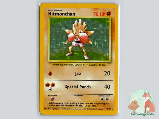 Hitmonchan (7/102) - Base Pokémon Card