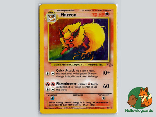 Flareon (3/64) - Jungle Pokémon Card