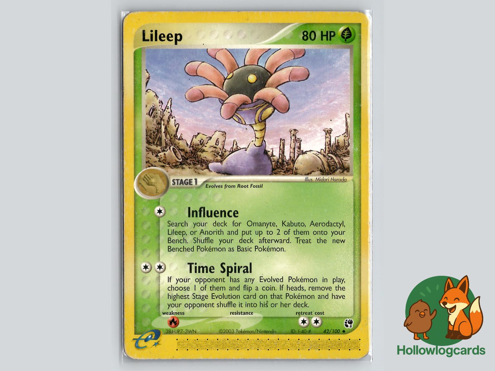 Lileep (42/100) - Sandstorm Pokémon Card
