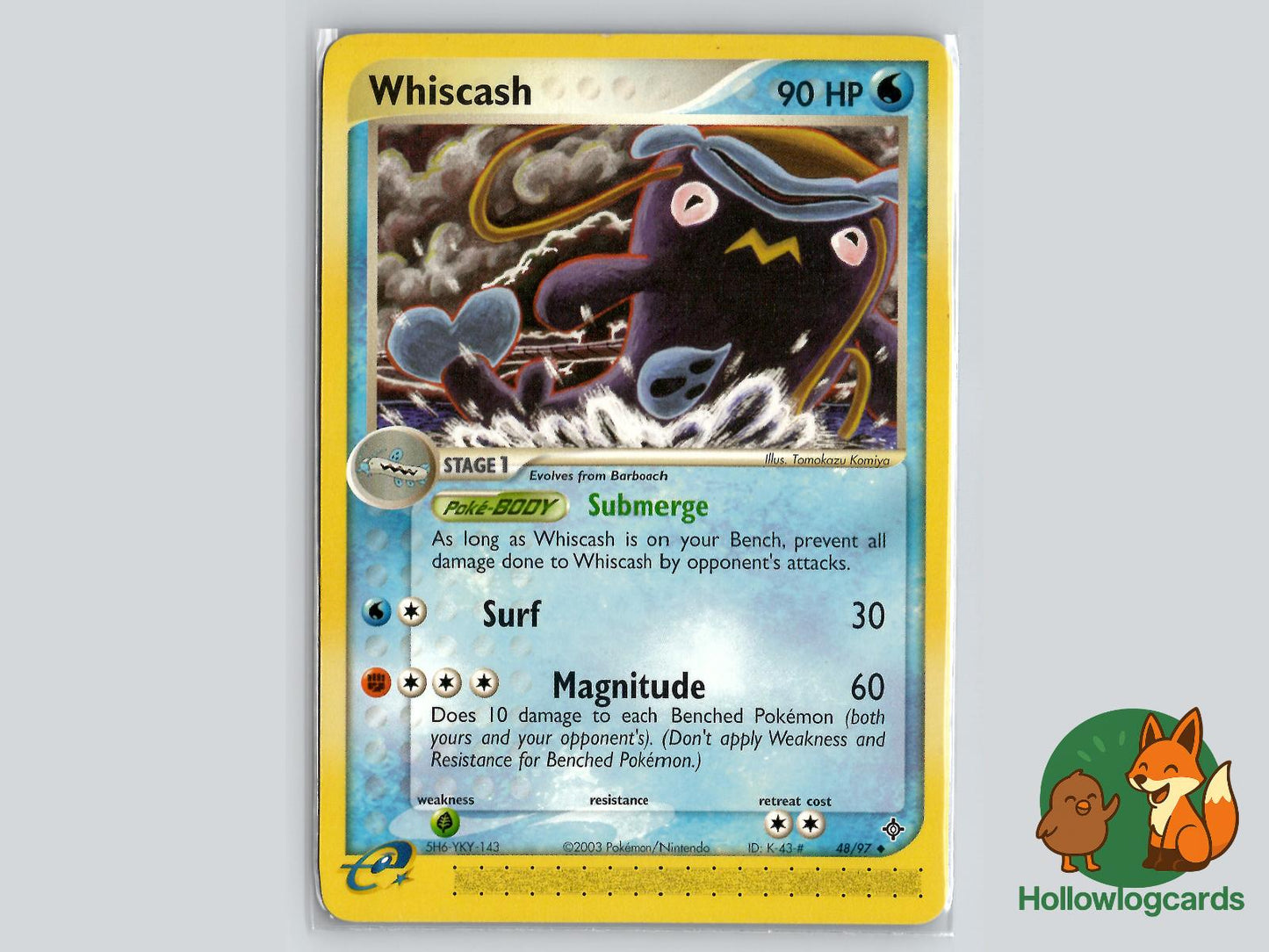 Whiscash (48/97) - Dragon Pokémon Card