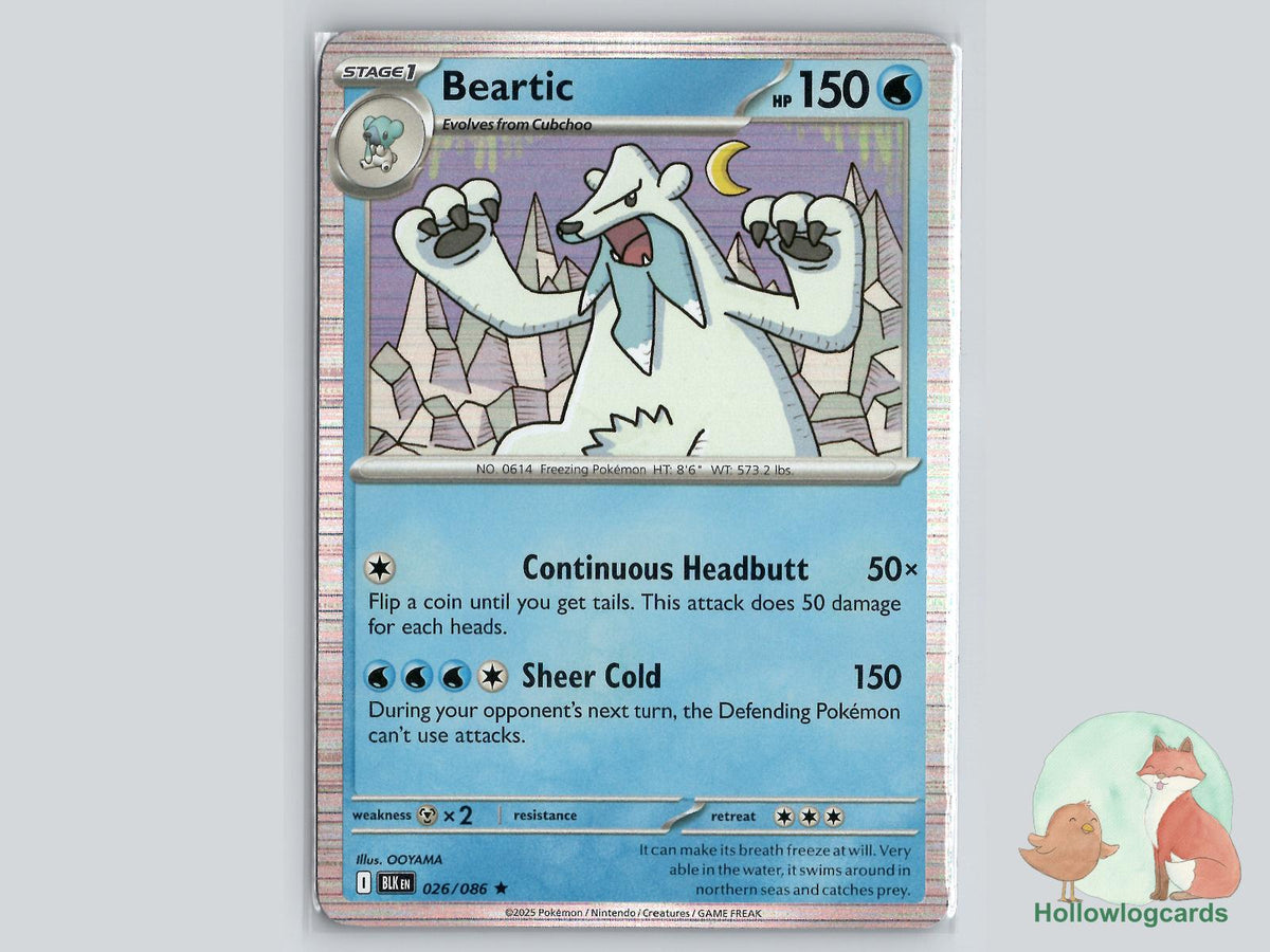 Beartic (026/086) - Black Bolt Pokémon Card