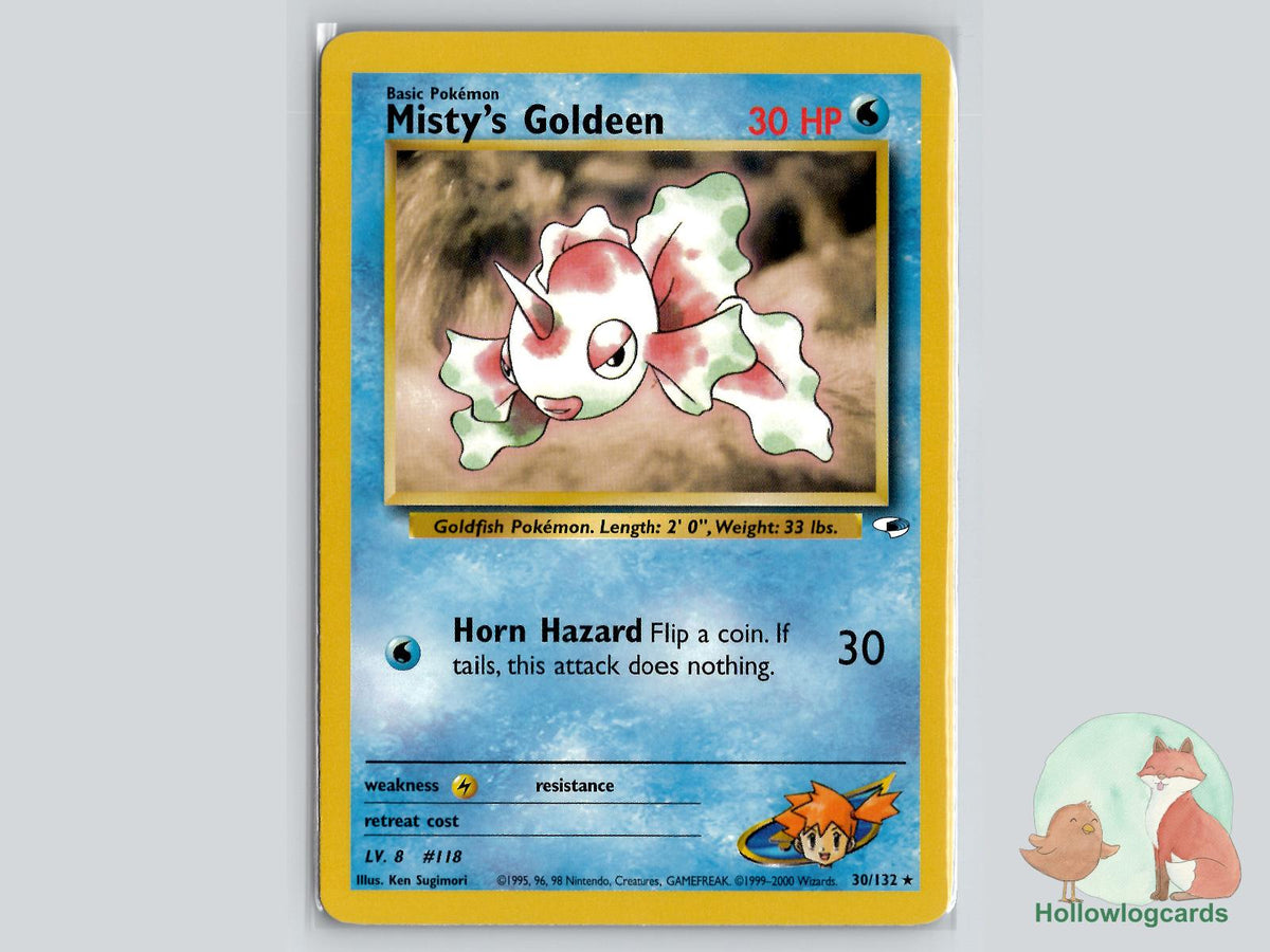 Misty's Goldeen [Rare] (30/132) - Gym Heroes Pokémon Card