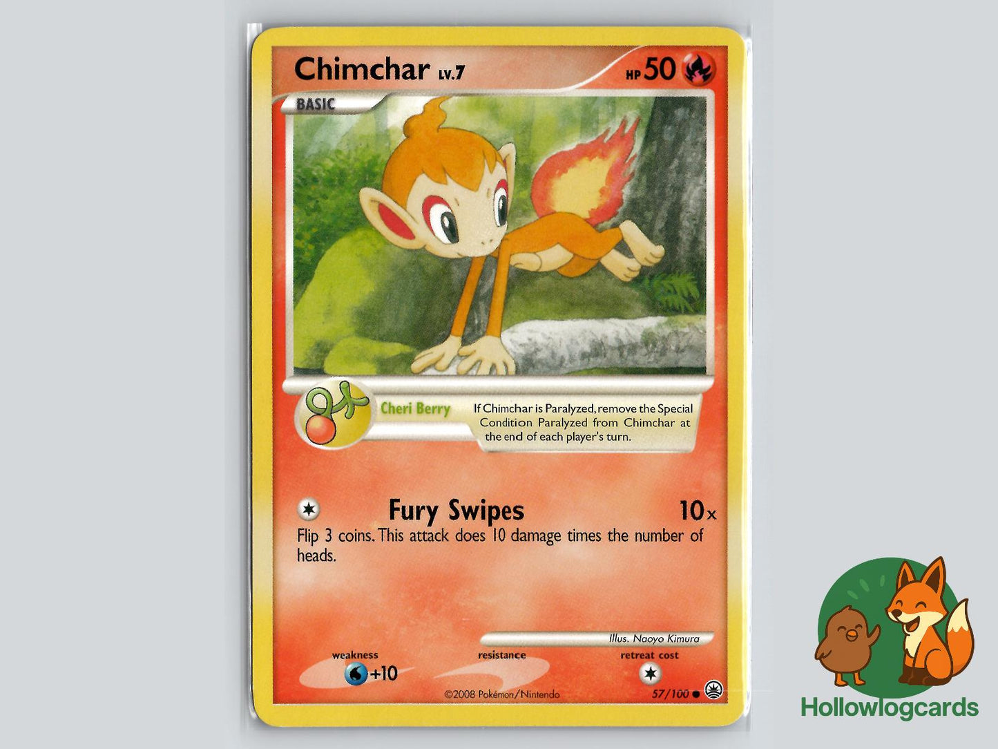 Chimchar (57/100) - Majestic Dawn Pokémon Card