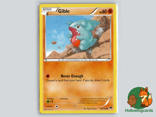 Gible (68/122) - BREAKpoint Pokémon Card