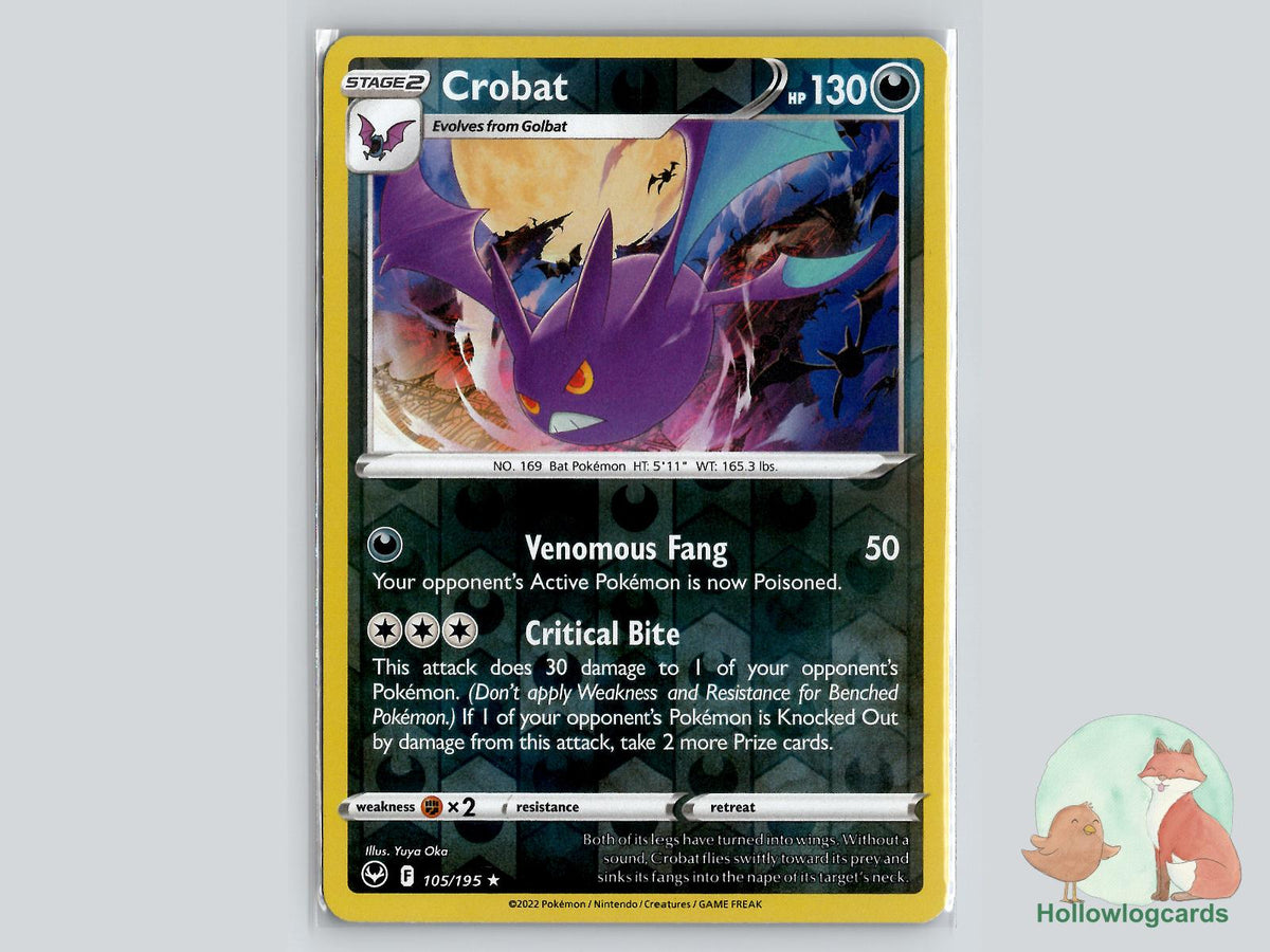 Crobat (105/195) - Silver Tempest Pokémon Card