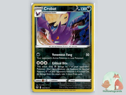 Crobat (105/195) - Silver Tempest Pokémon Card