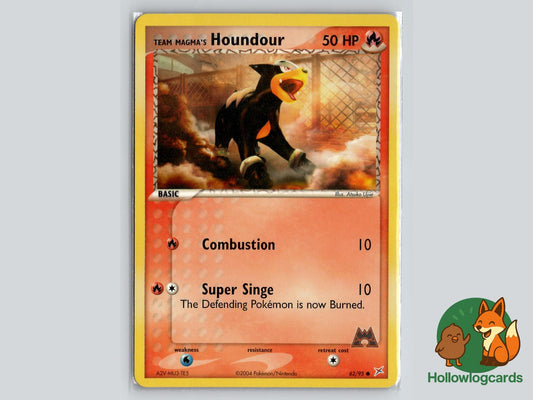 Team Magma's Houndour (62/95) - Team Magma vs Team Aqua Pokémon Card