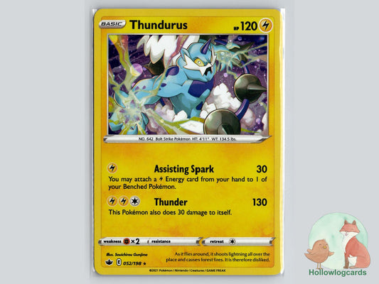 Thundurus (052/198) - Chilling Reign Pokémon Card