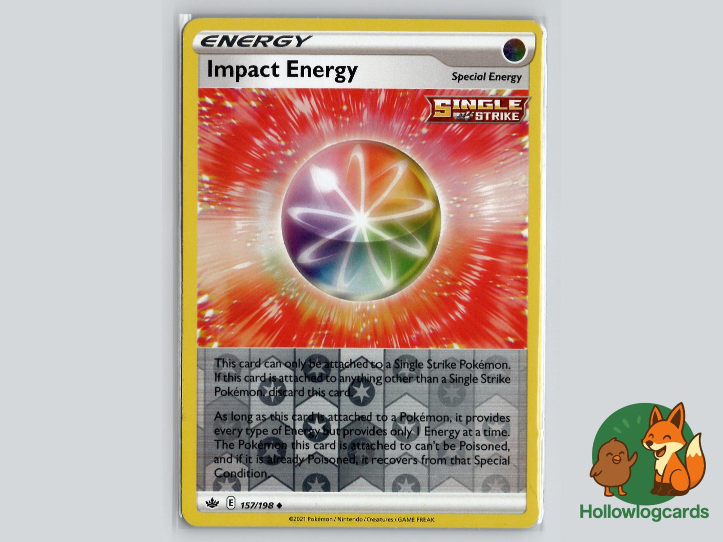 Impact Energy (157/198) - Chilling Reign Pokémon Card