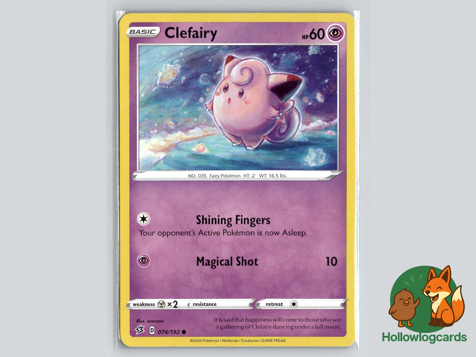Clefairy (074/192) - Rebel Clash Pokémon Card