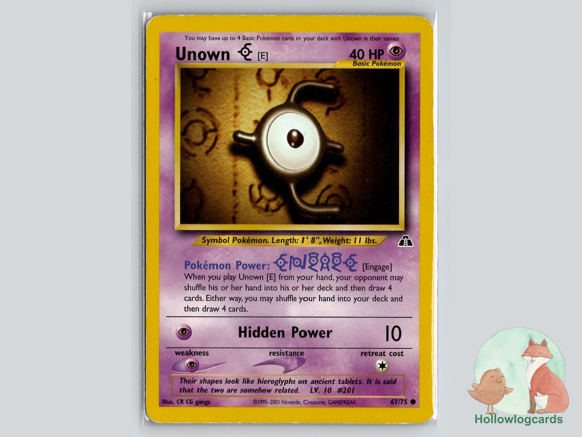 Unown [E] (67/75) - Neo Discovery Pokémon Card
