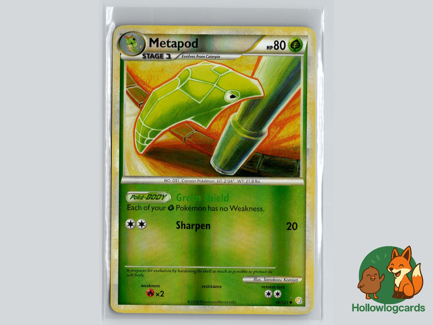 Metapod (46/123) - HeartGold & SoulSilver Pokémon Card