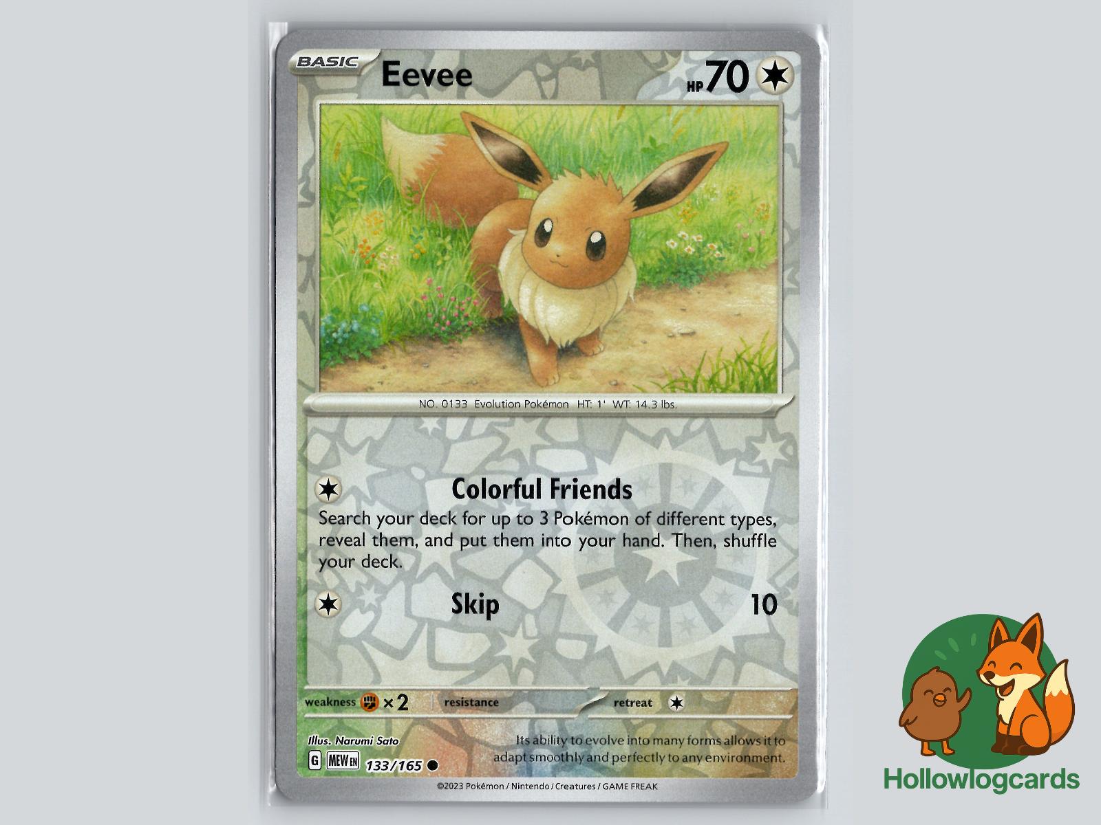 Eevee (133/165) - 151 Pokémon Card