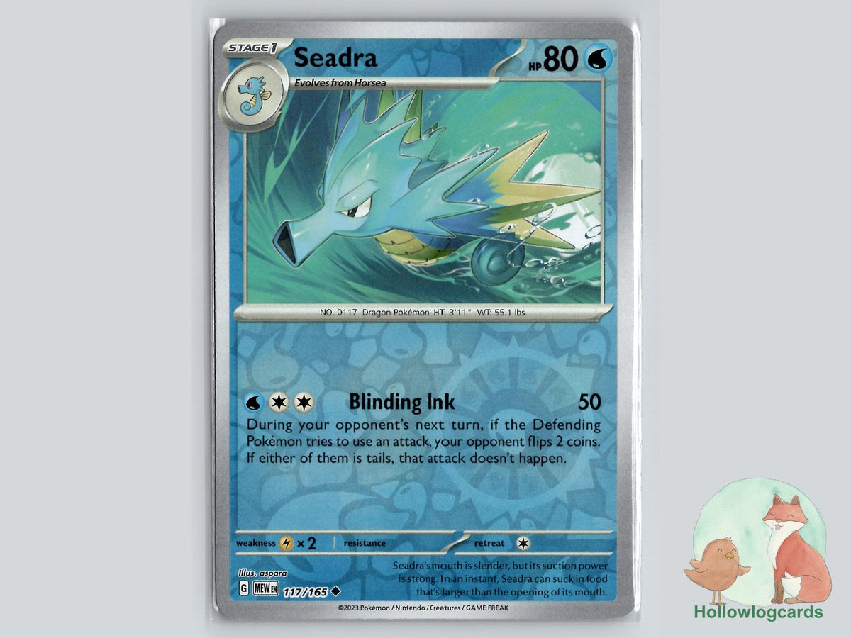 Seadra (117/165) - 151 Pokémon Card
