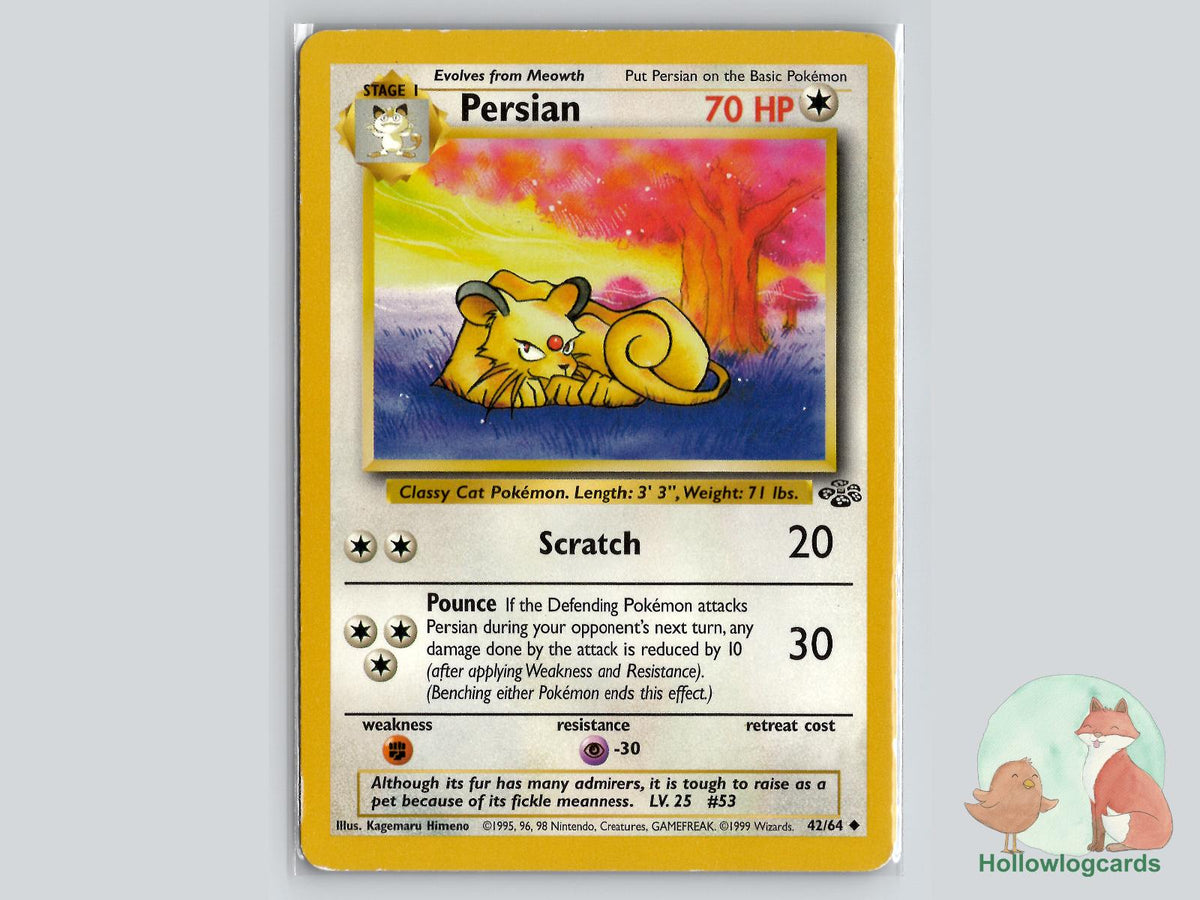 Persian (42/64) - Jungle Pokémon Card