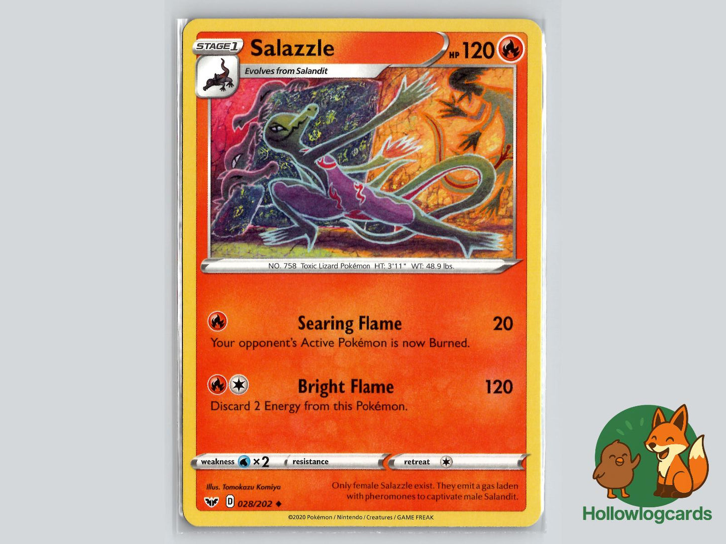 Salazzle (028/202) - Sword & Shield Pokémon Card