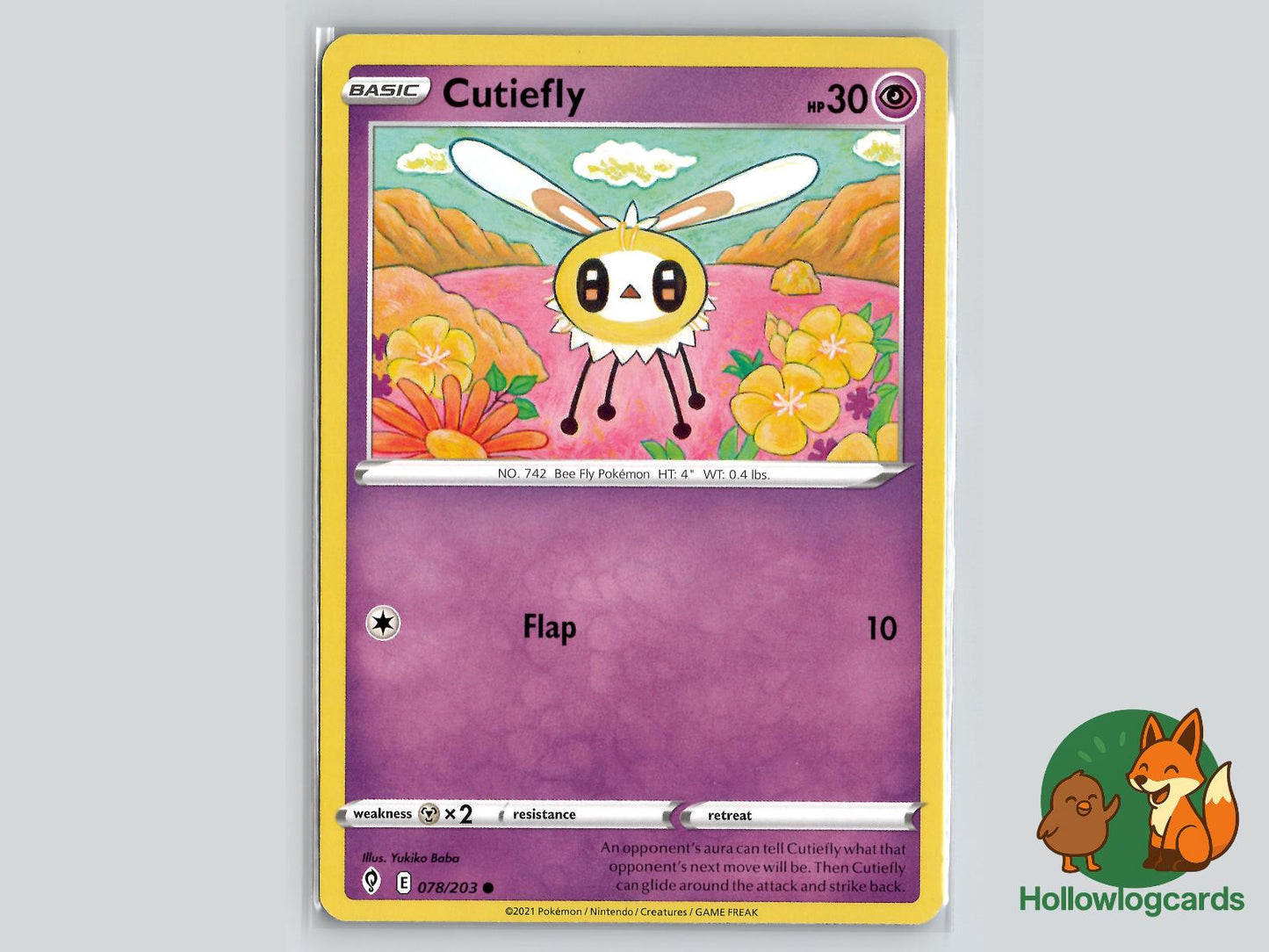 Cutiefly (078/203) - Evolving Skies Pokémon Card