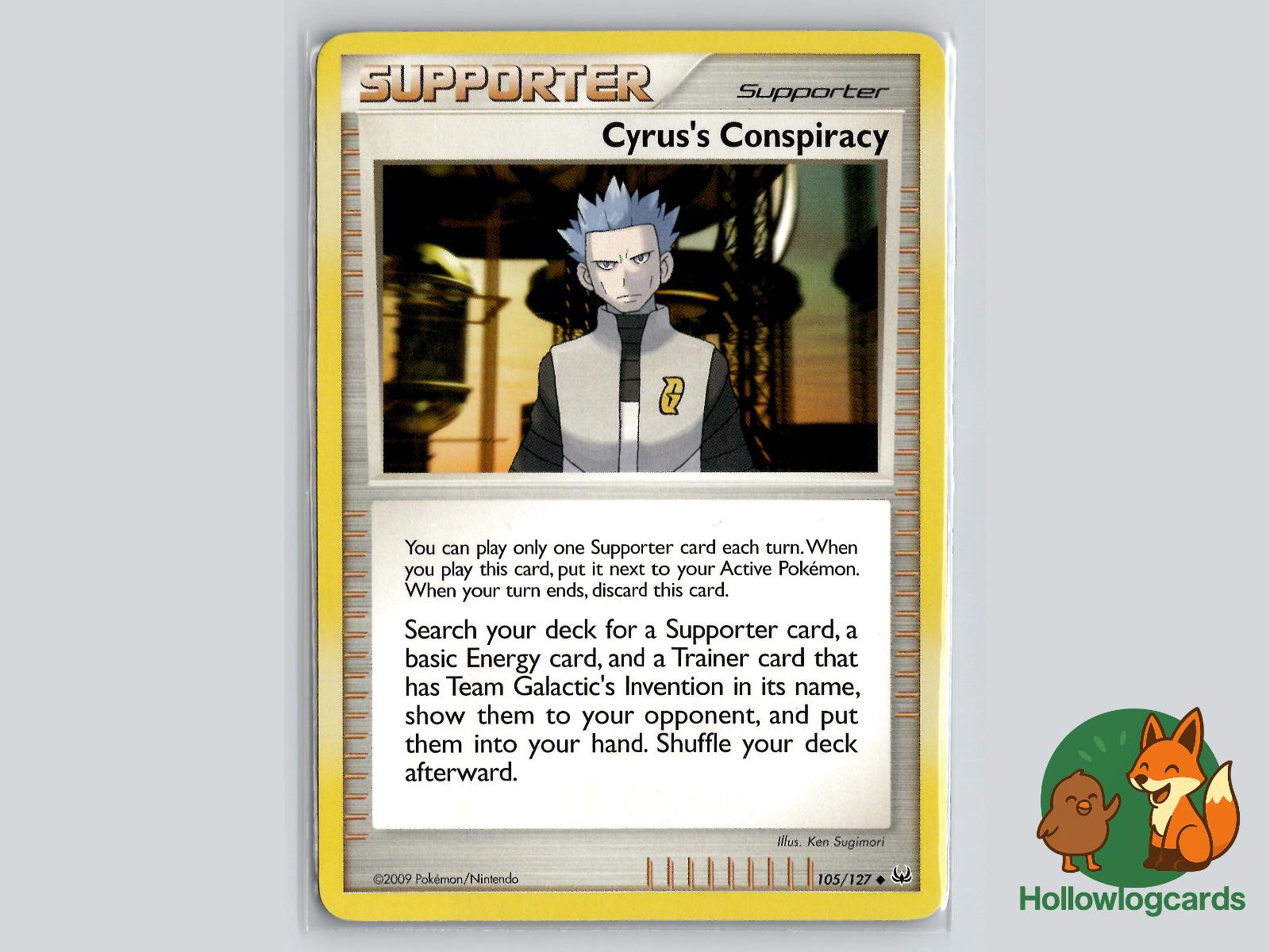 Cyrus's Conspiracy (105/127) - Platinum Pokémon Card