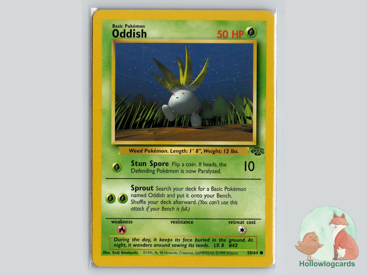 Oddish (58/64) - Jungle Pokémon Card
