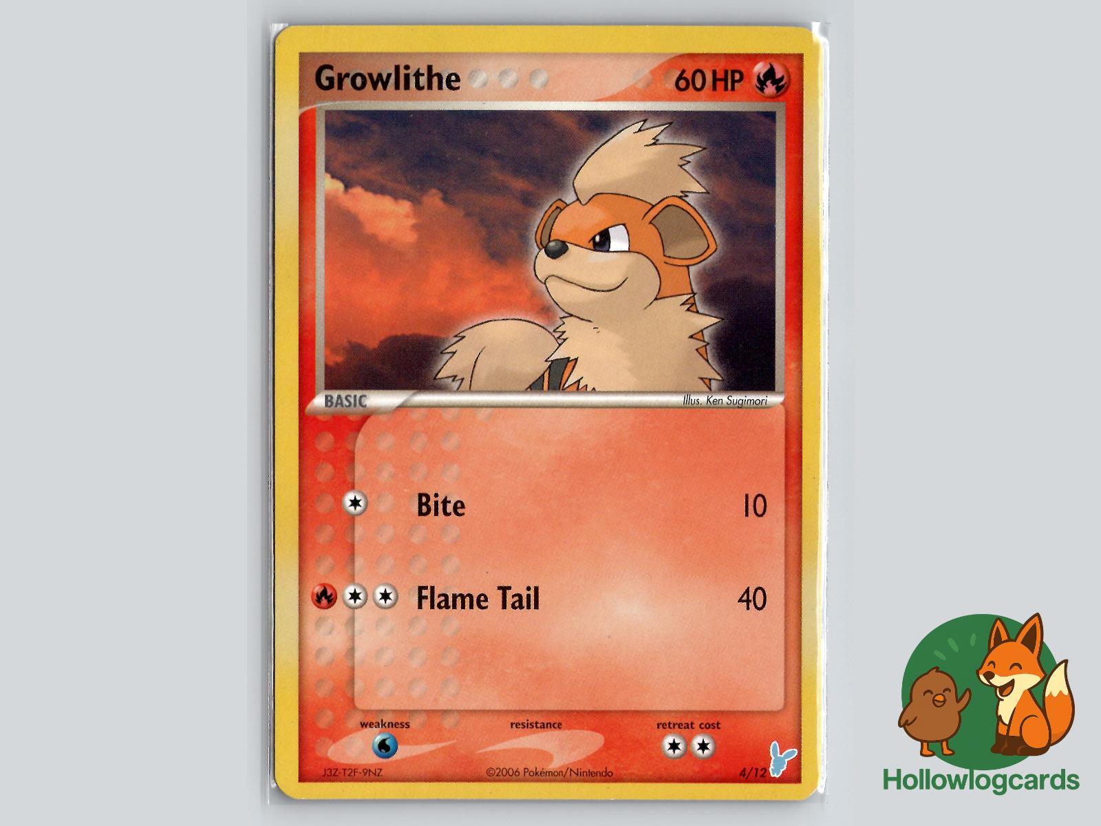 Growlithe (4/12) - EX Trainer Kit 2 Minun Pokémon Card