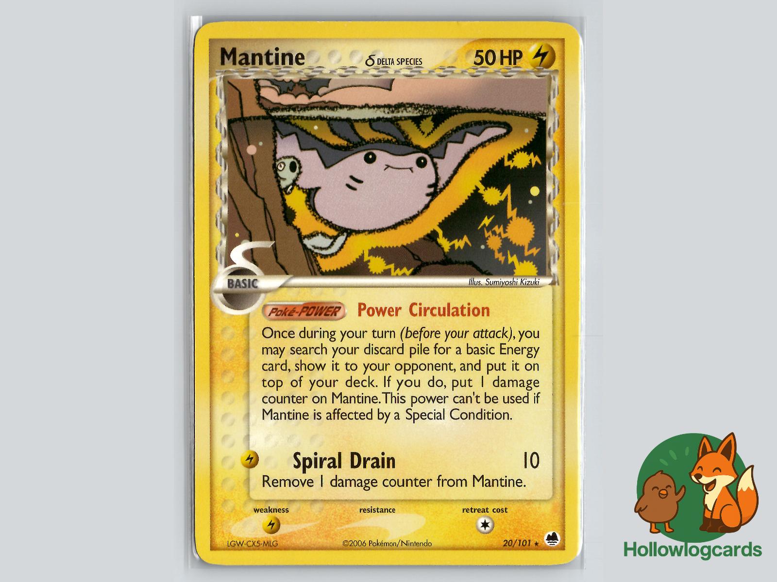 Mantine (20/101) - Dragon Frontiers Pokémon Card