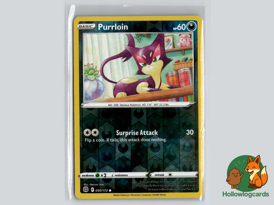 Purrloin (090/172) - Brilliant Stars Pokémon Card