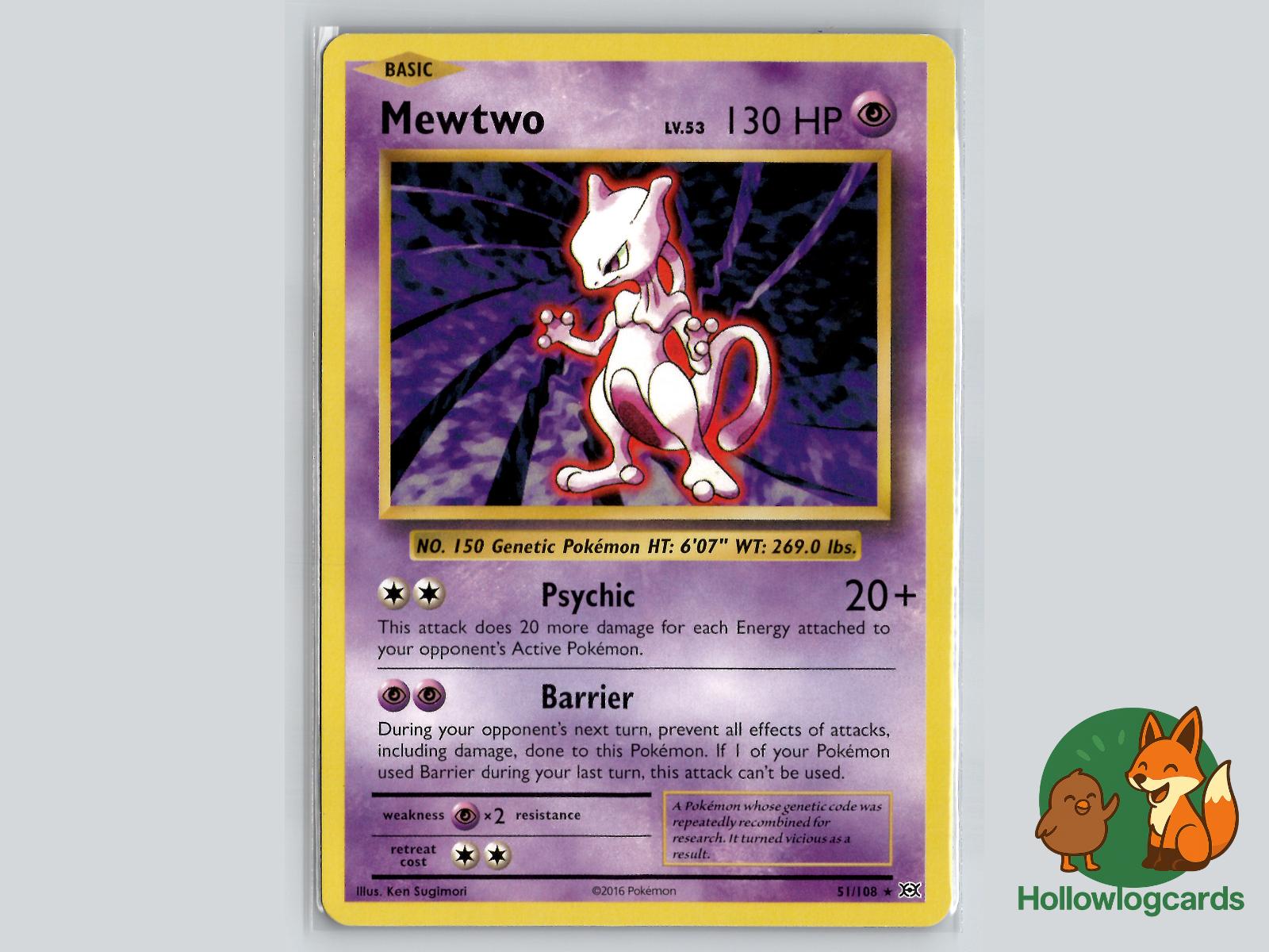 Mewtwo (51/108) - Evolutions Pokémon Card