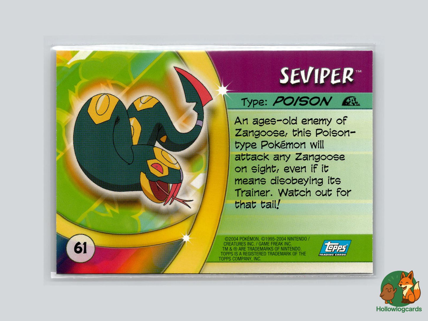 Seviper (#61) - Topps Advanced Challenge Trading Cards