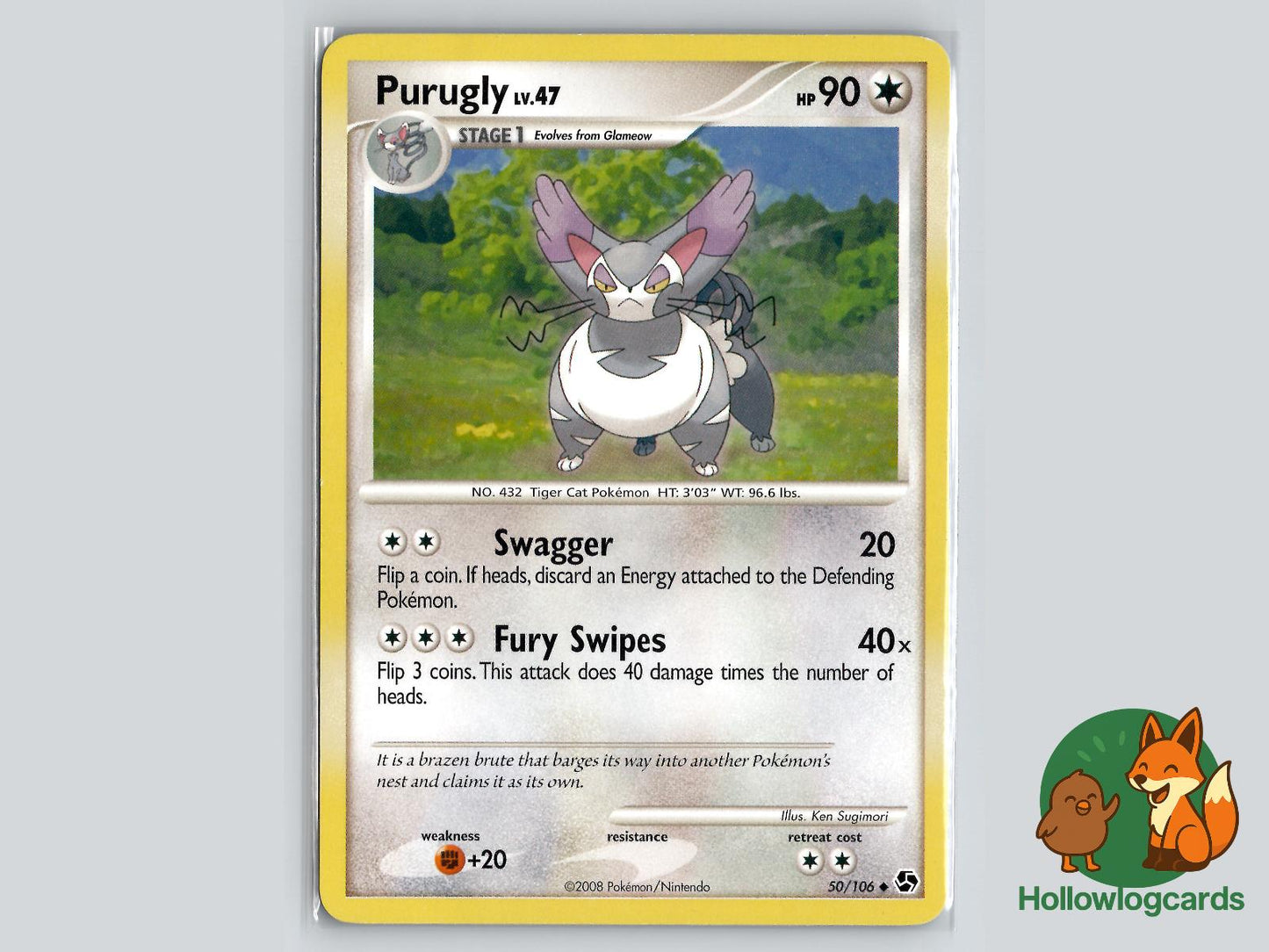 Purugly (50/106) - Great Encounters Pokémon Card