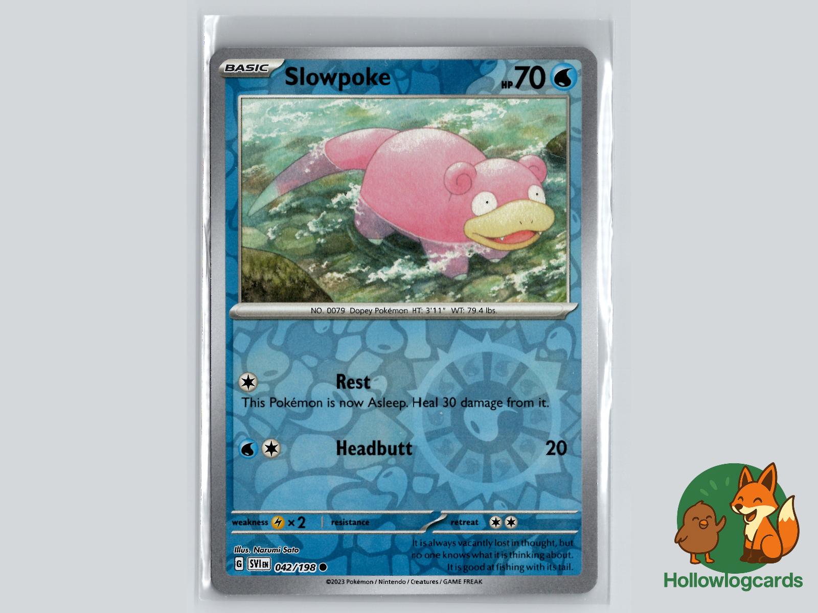 Slowpoke (042/198) - Scarlet & Violet Pokémon Card