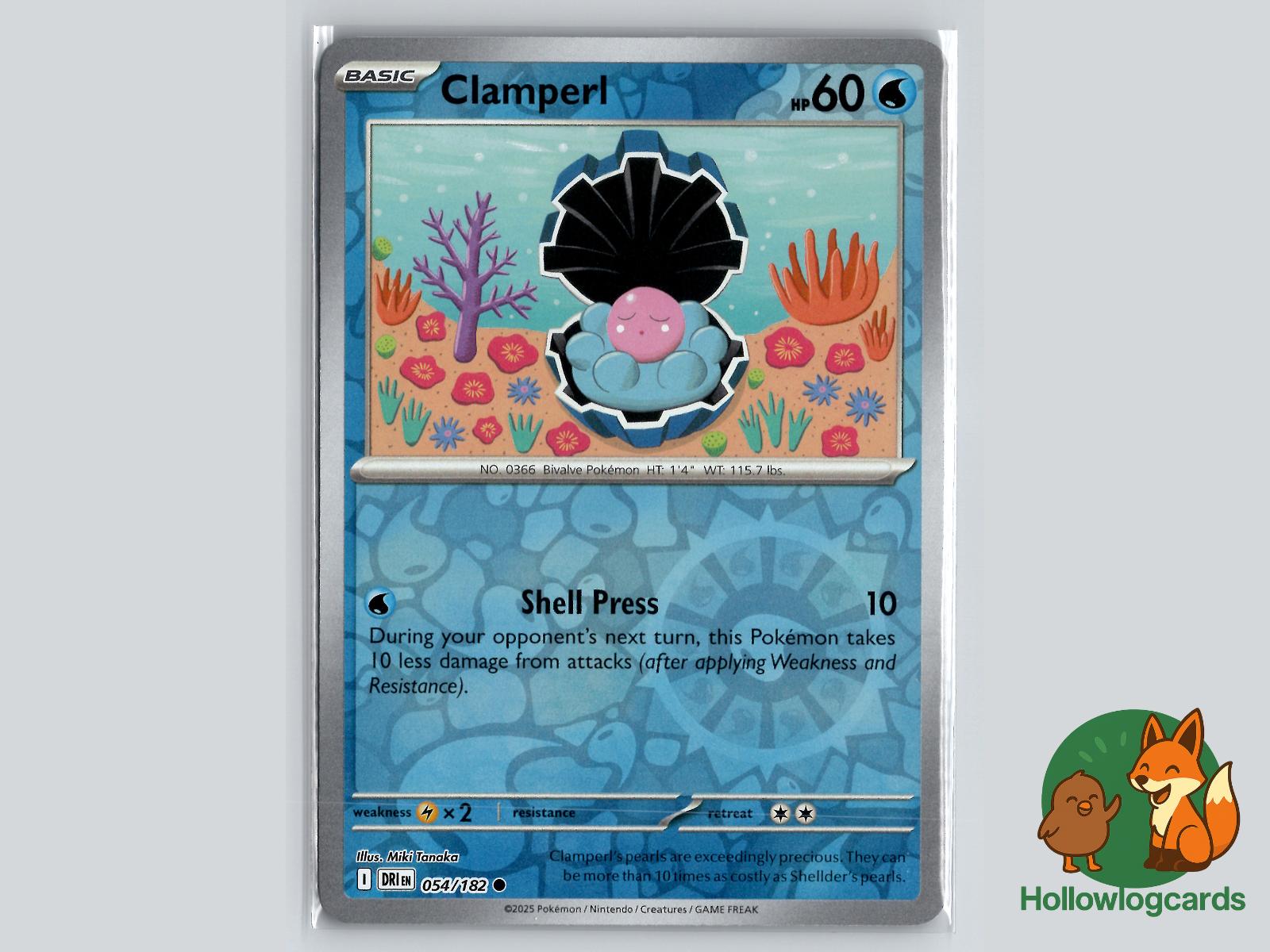 Clamperl (054/182) - Destined Rivals Pokémon Card
