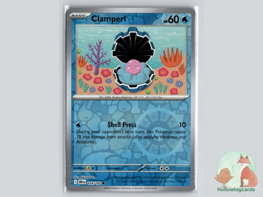 Clamperl (054/182) - Destined Rivals Pokémon Card