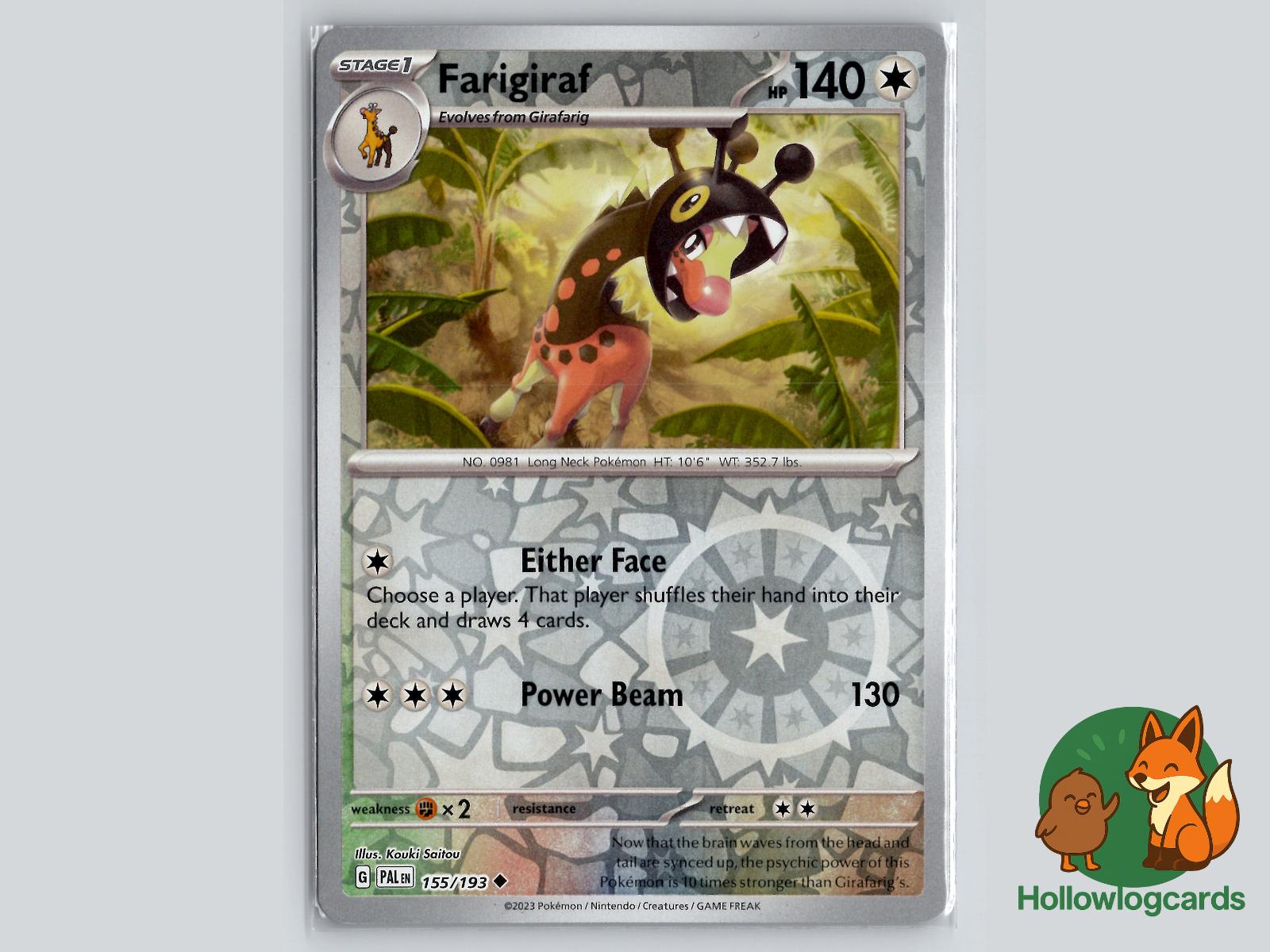 Farigiraf (155/193) - Paldea Evolved Pokémon Card