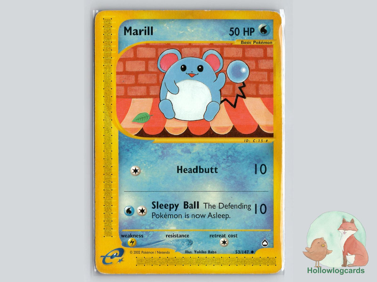 Marill (53/147) - Aquapolis Pokémon Card