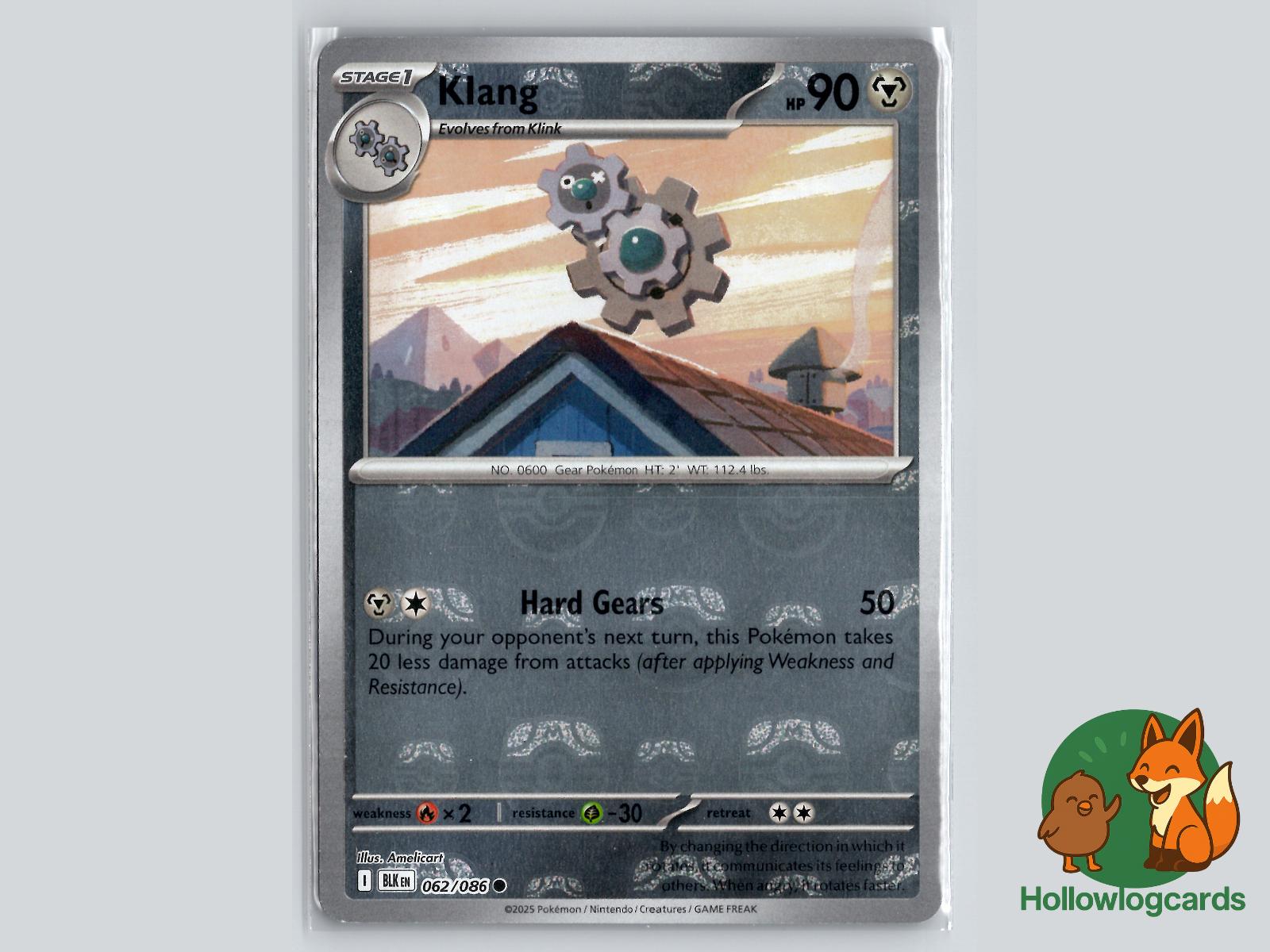 Klang (062/086) - Black Bolt Pokémon Card
