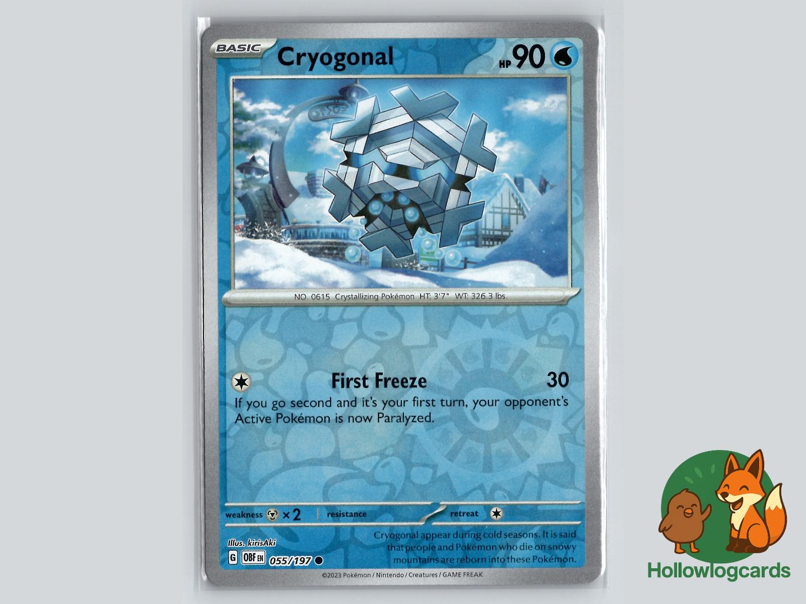 Cryogonal (055/197) - Obsidian Flames Pokémon Card