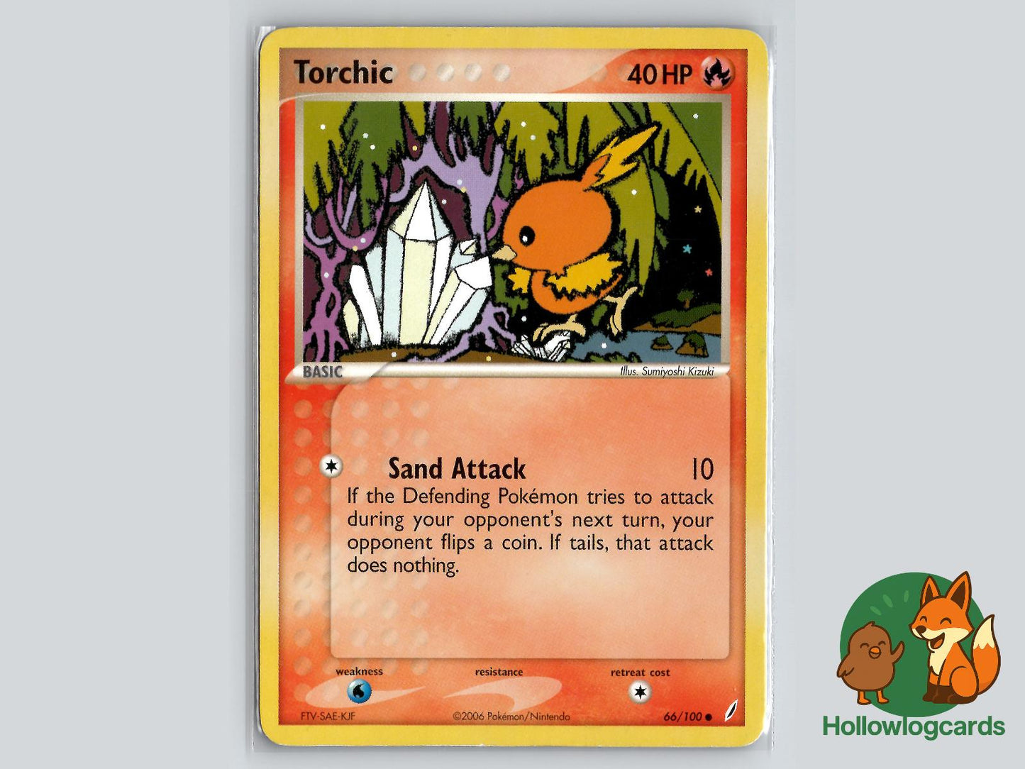 Torchic (66/100) - Crystal Guardians Pokémon Card